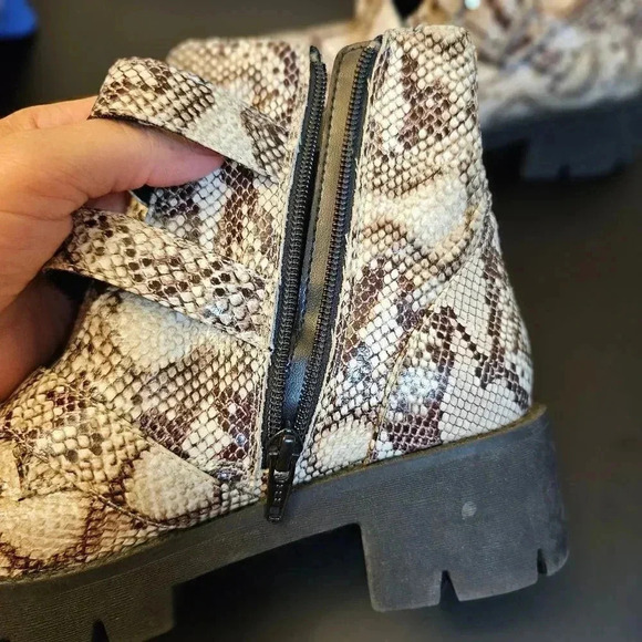 BP Snake Skin Combat Boots - Picture 5 of 14